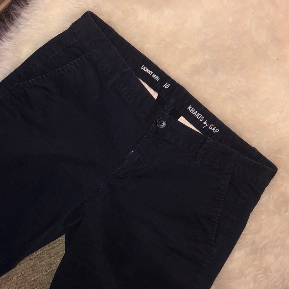 Navy “Skinny Mini” Gap Khaki Chinos